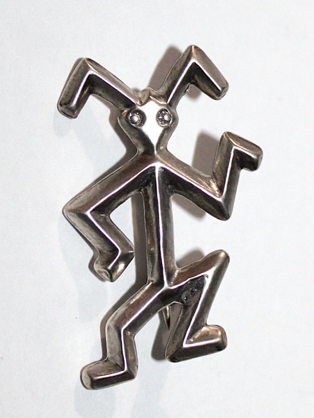 Vintage Sterling Silver Yei Dancer Brooch Pin